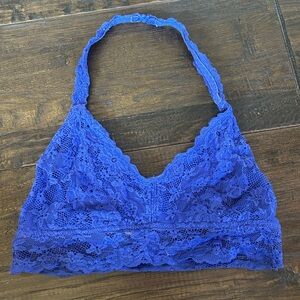 No Boundaries Lace Bandeau in Deep Blue